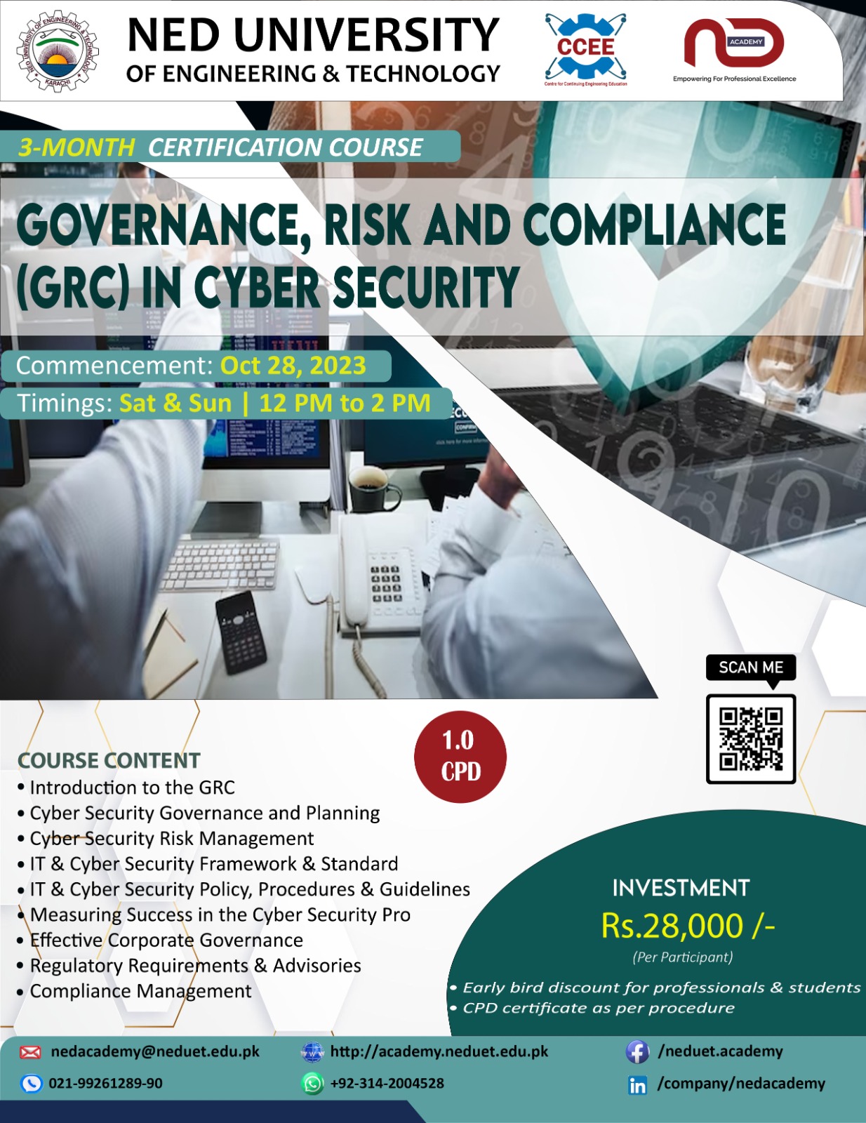 Governance Risk And Compliance Grc In Cyber Security Ned Academy Ccee Cmpp